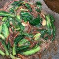 Cooksnap Alya Yasmin semasa beliau membuat Baby kailan bilis.