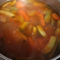 El cooksnap de Jenifer Rodriguez cuando hizo Caldo de pollo con verduras.