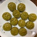 小白菜 的 脆皮抹茶紅豆月餅 cooksnap