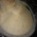 El cooksnap de Emilse Elizabeth cuando hizo Salsa blanca para canelones.