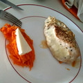El cooksnap de Nuritmica.fit cuando hizo Pechuga de pollo rellena de mozzarella.