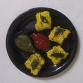 Dr. Pushpa Dixit's cooksnap of when they made રવા બટાકા ના ઢોકળા (Rava Bataka Dhokla Recipe In Gujarati).