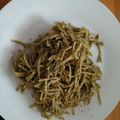 El cooksnap de Lucia Ribas cuando hizo Tagliatelle con pesto de espinacas.