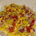 Nei's cooksnap of when they made Sweet Corn and Avocado Salsa.