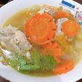 รูป Cooksnap ของ ธนกฤตา ขจรวุฒิวรเดช เมื่อเขาทำ "ซุปไก่มันฝรั่ง"🐔🥔🥕🍅🧅🥣Chicken Soup with Potato