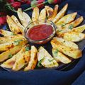 Sushma Kumari का कुकस्नैप जब उन्होंने पोटॅटो वेजेस(Potato wedges recipe in Hindi) बनाया था।