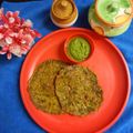 Sneha Patel's cooksnap of when they made બાજરી ઘઉંના લોટના પુડલા (Bajri Wheat Flour Pudla Recipe In Gujarati).
