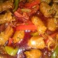 Carolyn's cooksnap of when they made Sausage and Peppers - voted the BEST.