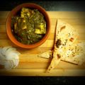 Neha Malhotra's cooksnap of when they made Cottage Cheese In Spinach Gravy Palak Paneer.