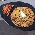 Noopur Alok Vaishnav 's cooksnap of when they made મૂળા નાં સ્ટફ્ડ પરાઠા (Mooli Stuffed Paratha Recipe In Gujarati).