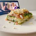 El cooksnap de Vanessa Pérez cuando hizo Lasaña fría de salmón y aguacate.