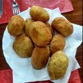El cooksnap de ana na cuando hizo Bombas de papa con queso.