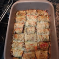 El cooksnap de Mariángeles Acuña cuando hizo Rollitos de berenjena rellenos de espinacas.
