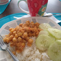 El cooksnap de Mireya cuando hizo Garbanzos fritos con atún y salsa de tomate.