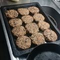 El cooksnap de Milena cuando hizo Hamburguesas de porotos negros.