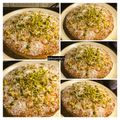 Anamika Banerjee's cooksnap of when they made Basbousa (coconut and suji cake).