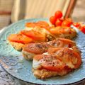 El cooksnap de Irene-Guirao cuando hizo Milanesa a la napolitana con fritas.