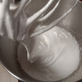 El cooksnap de Yaralee Berdzeni cuando hizo Merengue sin huevo vegano o Aquafaba.