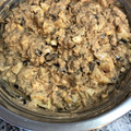 El cooksnap de Daniel Fernández cuando hizo Huevos rellenos de atún con pimiento y cebolla caramelizados.