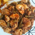 El cooksnap de May Vila cuando hizo Pechuga de pollo con judías (bajocas).