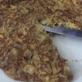 El cooksnap de Alvaro Puch cuando hizo Tortilla de calabacín y cebolla.