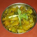 उमा तिवारी का कुकस्नैप जब उन्होंने कद्दू की सब्जी(kaddu ki sabzi recipe in hindi) बनाया था।