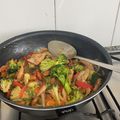 El cooksnap de Elizabeth Quezada Mojica cuando hizo Brócoli y pollo al wok.