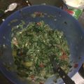 El cooksnap de Alicia Devoto cuando hizo Tarta de espinacas y calabaza.