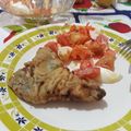 El cooksnap de Florencia Lucena cuando hizo Marineras-lampreado-Escalope de carne.