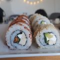 El cooksnap de Claudia Isabel cuando hizo Sushi.