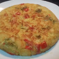 El cooksnap de Disfruta cocinando con Fernando cuando hizo Tortilla de pimientos morrones.