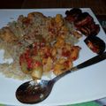 El cooksnap de Mario H. Davi cuando hizo Verduras al horno con arroz integral y huevo.