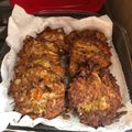 El cooksnap de Maricarmen Meza cuando hizo Tortitas de carne deshebrada.