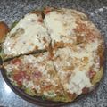 El cooksnap de esteredithmorano cuando hizo Pizza, con masa de espinaca.