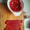 El cooksnap de Rudhcriss cuando hizo Morrón asado sobre la hornalla.