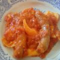 El cooksnap de Esther Garrido Aranda cuando hizo Salchichas frescas con tomate y huevo.