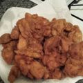Lily's cooksnap of when they made Southern Fried Chicken.
