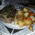 El cooksnap de Sol Carpio cuando hizo Carne al horno con verduras.