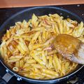 El cooksnap de Almudena Collado cuando hizo Macarrones con bacon.