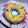 Cooksnap dari Arum_Kusuma untuk resep Puding Lapis (Coklat & Lumut Kembang Telang) -ceritanya pantai-