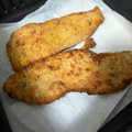 El cooksnap de Marieta cuando hizo Filetes de pechuga de pollo empanados, en airfryer.