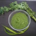 Vibha Mahendra Champaneri's cooksnap of when they made લીલી ચટણી (Green chutney recipe in Gujarati).