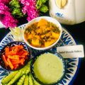 Sadaf Shoaib Vohra's cooksnap of when they made “ACHAARI ALOU with SPRING ONION “.