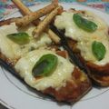 El cooksnap de nadia ruiz cuando hizo "Pizzas" de berenjena.