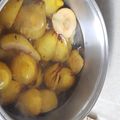 El cooksnap de Fernanda Gomez cuando hizo Membrillos en almíbar.