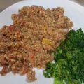 Cooksnap de Julieta Pereira quando cozinhou Couscous com Linguiça e Carne Picada.
