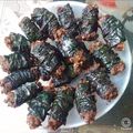 Cooksnap của Thu Mèo khi họ làm theo món Chả lá lốt và chả xương xông