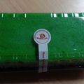 Cooksnap dari pipit pi untuk resep Brownis kukus coklat pandan