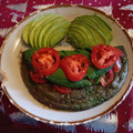 El cooksnap de Daniel Hernández cuando hizo 🇲🇽 Omelette tricolor (espinacas, tomate y queso) 🇲🇽.
