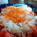 El cooksnap de Nico Fran cuando hizo Ensalada de atún, arroz, zanahoria, tomate y lechuga.